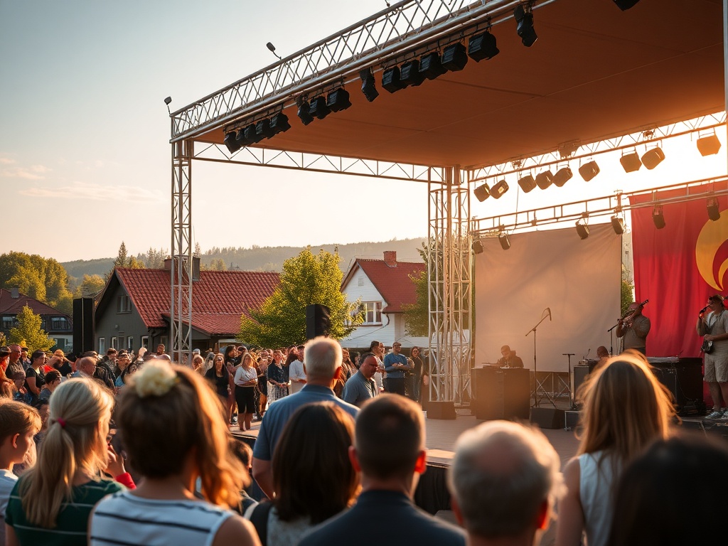 Ozdobna palma wielkanocna z gałęzi wierzby i papierowych kwiatów podczas procesji palmowej w Skórczu