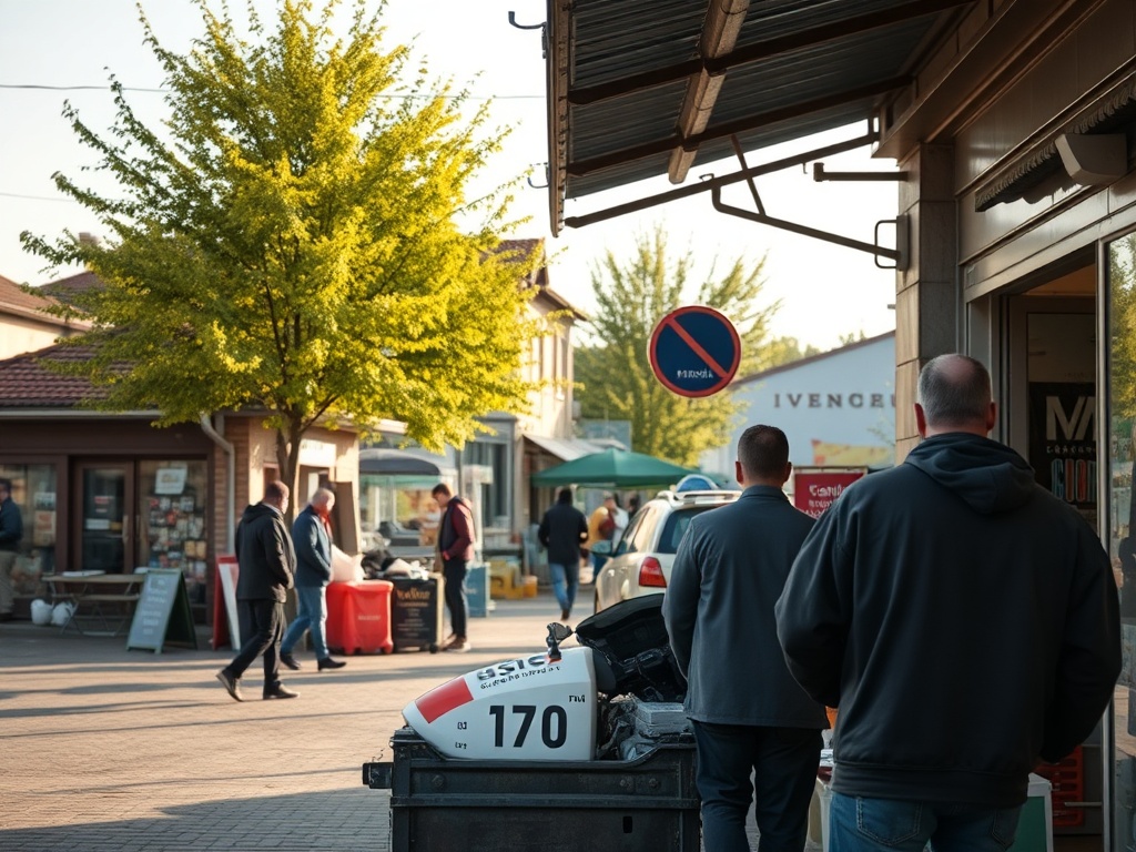 Członkowie Koła PZW nr 74 Skórcz pracujący przy remoncie kładki nad Jeziorem Czarnym Północnym w Skórczu